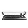 Bandeja de teclado bajo mesa StarTech.com, soporte ergonómico de teclado con abrazaderas, hasta 12 kg, bandeja extraíble para teclado y ratón con abrazaderas en C, bandeja de teclado regulable en altura (100/120/140 mm)