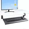Bandeja de teclado bajo mesa StarTech.com, soporte ergonómico de teclado con abrazaderas, hasta 12 kg, bandeja extraíble para teclado y ratón con abrazaderas en C, bandeja de teclado regulable en altura (100/120/140 mm)