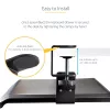 Bandeja de teclado bajo mesa StarTech.com, soporte ergonómico de teclado con abrazaderas, hasta 12 kg, bandeja extraíble para teclado y ratón con abrazaderas en C, bandeja de teclado regulable en altura (100/120/140 mm)