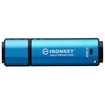 Kingston Technology IronKey 512 GB USB-C Vault Privacy 50C cifrado AES-256, FIPS 197