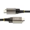 StarTech.com cable USB-C de 1 m con bloqueo de tornillo superior 10 Gbit/s – cable USB 3.1/3.2 Gen 2 Type-C – carga Power Delivery 100 W (5 A), modo DP-Alt – bloqueo de tornillo individual, cable USB-C para cargar/sincronizar