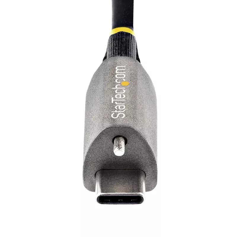 StarTech.com cable USB-C de 1 m con bloqueo de tornillo superior 10 Gbit/s – cable USB 3.1/3.2 Gen 2 Type-C – carga Power Delivery 100 W (5 A), modo DP-Alt – bloqueo de tornillo individual, cable USB-C para cargar/sincronizar