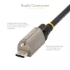 StarTech.com cable USB-C de 1 m con bloqueo de tornillo superior 10 Gbit/s – cable USB 3.1/3.2 Gen 2 Type-C – carga Power Delivery 100 W (5 A), modo DP-Alt – bloqueo de tornillo individual, cable USB-C para cargar/sincronizar