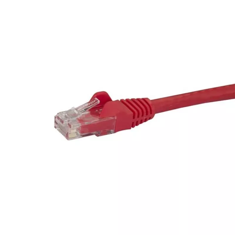 StarTech.com N6PATC10MRD cable de red Cat6 UTP, 10 m, RJ45 snagless con protector antitirones, PoE, cobre 24 AWG, ETL Verified, rojo