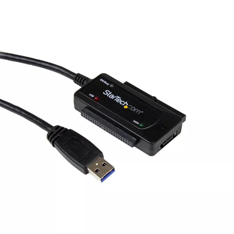 Cable SATA a USB StarTech.com – USB 3.1 (10 Gbit/s) – UASP, negro, actividad, funcionamiento, CE, FCC, ASMedia – ASM1351, 12 V, 0 – 60 °C