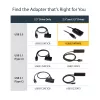 Cable SATA a USB StarTech.com – USB 3.1 (10 Gbit/s) – UASP, negro, actividad, funcionamiento, CE, FCC, ASMedia – ASM1351, 12 V, 0 – 60 °C