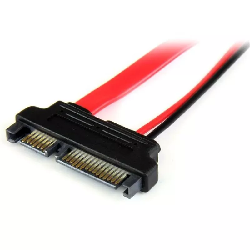 Adaptador StarTech.com 15 cm Slimline SATA a SATA con alimentación - M/H