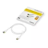 Cable HDMI 2.0 StarTech.com 3ft (1m) delgado, cable HDMI flexible con certificación Premium con Ethernet, UHD 4K 60Hz HDR10, diseño robusto de tejido de aramida con funda TPE, blanco