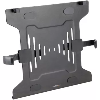 Bandeja para portátil VESA StarTech.com – bandeja ajustable para portátil para brazos de monitor, sujeta portátiles (4,5 kg / 9,9 lb) – orificios de montaje VESA 75x75 y 100x100 – ventilada – para soportes/bases de monitor de escritorio