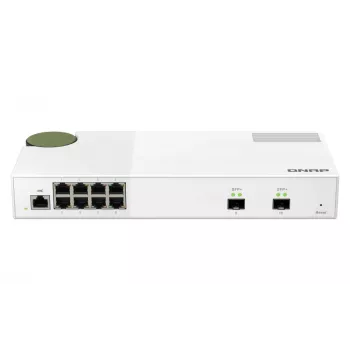 Switch de red QNAP QSW-M2108-2S Gestionado L2 2.5G Ethernet (100/1000/2500) Gris
