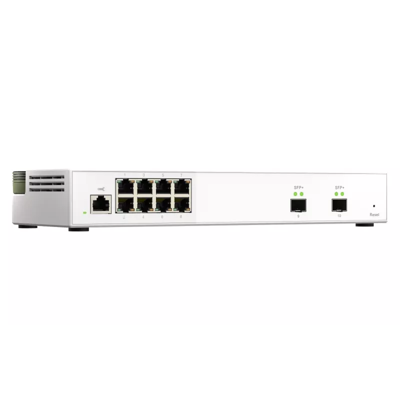 Switch de red QNAP QSW-M2108-2S Gestionado L2 2.5G Ethernet (100/1000/2500) Gris