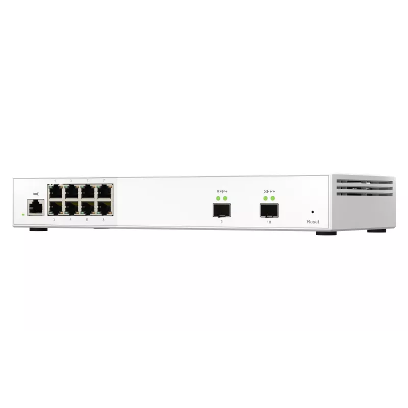 Switch de red QNAP QSW-M2108-2S Gestionado L2 2.5G Ethernet (100/1000/2500) Gris