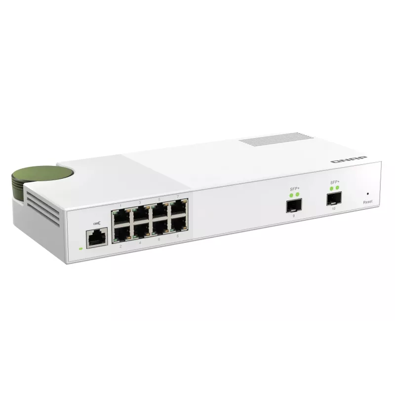Switch de red QNAP QSW-M2108-2S Gestionado L2 2.5G Ethernet (100/1000/2500) Gris
