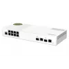 Switch de red QNAP QSW-M2108-2C Gestionado L2 2.5G Ethernet (100/1000/2500) Gris, Blanco
