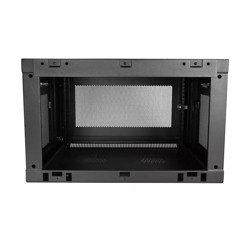 StarTech.com Armario de red de pared de 2 postes 6HE con bandeja de 1HE, rack de servidor de pared de 19