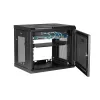 StarTech.com Rack de red de pared de 2 postes 9U con bandeja de 1U, rack de servidor de pared de 19