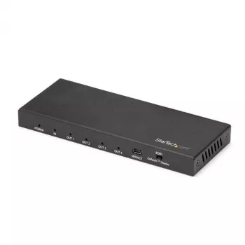Splitter HDMI de 4 puertos StarTech.com – 4K 60 Hz, HDMI, 4x HDMI, 3840 x 2160 píxeles, Negro, 4K Ultra HD, 60 Hz