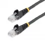 Cable de parcheo Cat5e StarTech.com con conectores RJ45 sin lengüeta – 5 m, Negro