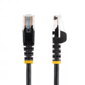 Cable de parcheo Cat5e StarTech.com con conectores RJ45 sin lengüeta – 5 m, Negro