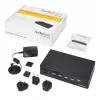 Switch KVM HDMI de 4 puertos StarTech.com - USB 3.0 - 1080p, 1920 x 1080 píxeles, Montaje en rack, Negro