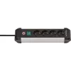 Regleta de alimentación Brennenstuhl 1391030400 1,8 m 4 tomas de CA para interior negro plata