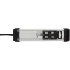 Regleta de alimentación Brennenstuhl 1391030400 1,8 m 4 tomas de CA para interior negro plata