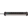 Regleta de alimentación Brennenstuhl 1391030610 3 m 6 tomas de CA para interior negro plata
