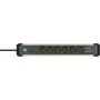 Regleta de alimentación Brennenstuhl 1391030610 3 m 6 tomas de CA para interior negro plata