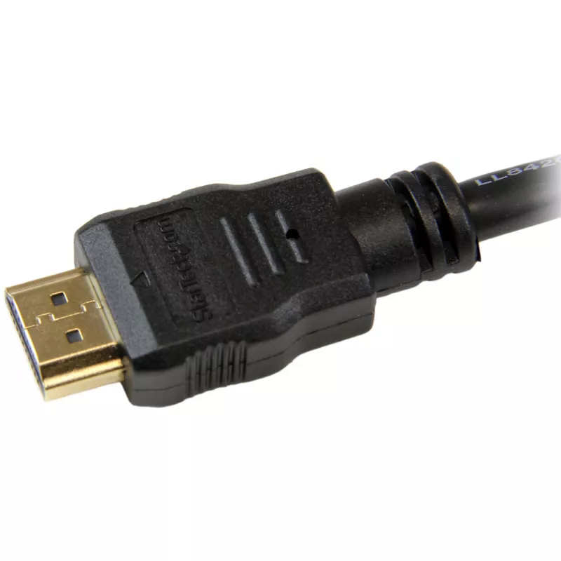 StarTech.com HDMM50CM cable HDMI de alta velocidad, 0,5 m, Ultra HD 4K x 2K, HDMI 1.4b, M/M, chapado en oro, negro