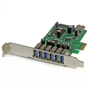 Tarjeta USB 3.0 PCI Express de 7 puertos StarTech.com – Diseño estándar y de perfil bajo