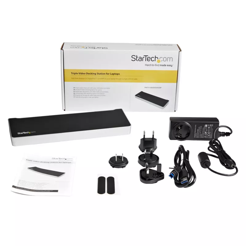 Estación de acoplamiento USB 3.0 para triple monitor StarTech.com - 1x HDMI - 2x DisplayPort