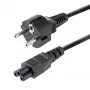 Cable de alimentación para portátil StarTech.com de 3 m, EU Schuko a C5, 2,5A 250V, 18AWG, cable de alimentación de repuesto para portátil, cable de fuente de alimentación, cable de carga para portátil, cable de alimentación con conector de trébol/ratón Mickey