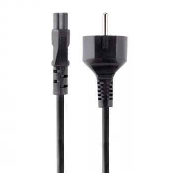 Cable de alimentación para portátil StarTech.com de 3 m, EU Schuko a C5, 2,5A 250V, 18AWG, cable de alimentación de repuesto para portátil, cable de fuente de alimentación, cable de carga para portátil, cable de alimentación con conector de trébol/ratón Mickey
