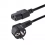 Cable de alimentación para ordenador StarTech.com de 3 m (10ft), 18AWG, cable de alimentación EU Schuko a C13, 250V 10A, cable de CA de repuesto negro, cable de alimentación para TV/monitor, cable de alimentación Schuko CEE 7/7 a IEC 60320 C13 - cable de alimentación para fuente de alimentación de PC