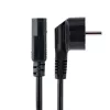 Cable de alimentación para ordenador StarTech.com de 3 m (10ft), 18AWG, cable de alimentación EU Schuko a C13, 250V 10A, cable de CA de repuesto negro, cable de alimentación para TV/monitor, cable de alimentación Schuko CEE 7/7 a IEC 60320 C13 - cable de alimentación para fuente de alimentación de PC