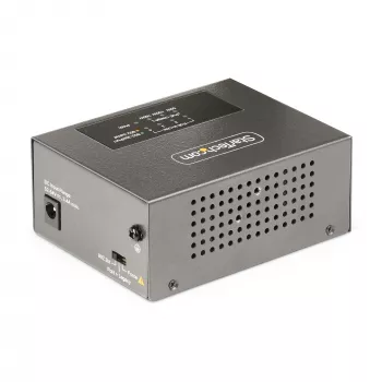 Inyector PoE++ Multi-Gigabit de 4 puertos StarTech.com, Ethernet 5/2.5/1G (NBASE-T), PoE/PoE+/PoE++ (802.3af/802.3at/802.3bt), presupuesto de potencia de 160 vatios, montaje en pared/riel DIN, no gestionado