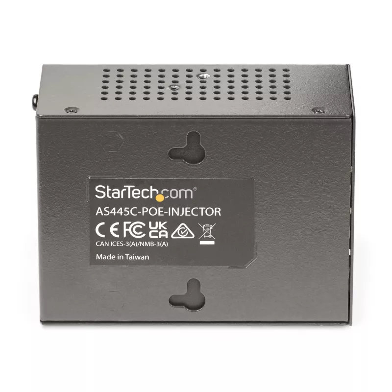 Inyector PoE++ Multi-Gigabit de 4 puertos StarTech.com, Ethernet 5/2.5/1G (NBASE-T), PoE/PoE+/PoE++ (802.3af/802.3at/802.3bt), presupuesto de potencia de 160 vatios, montaje en pared/riel DIN, no gestionado