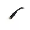 Adaptador divisor de auriculares StarTech.com de 3,5 mm de 4 posiciones a 2x 3 posiciones de 3,5 mm – conector hembra/macho
