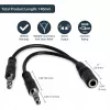 Adaptador divisor de auriculares StarTech.com de 3,5 mm de 4 posiciones a 2x 3 posiciones de 3,5 mm – conector hembra/macho