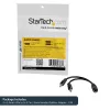 Adaptador divisor de auriculares StarTech.com de 3,5 mm de 4 posiciones a 2x 3 posiciones de 3,5 mm – conector hembra/macho