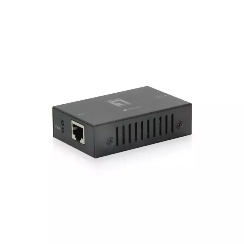 LevelOne POR-0101 repetidor PoE+, 2x Fast Ethernet, 10Base-T/100Base-TX, hasta 100 m, gris