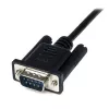 Cable módem nulo serie DB9 RS232 StarTech.com de 2 m negro H/M, Negro, 2 m, DB-9, DB-9, conector macho, conector hembra