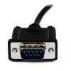 Cable módem nulo serie DB9 RS232 StarTech.com de 2 m negro H/M, Negro, 2 m, DB-9, DB-9, conector macho, conector hembra