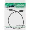 Cable USB 2.0 Type-A macho / Type-B macho negro 0,3m InLine 34503X