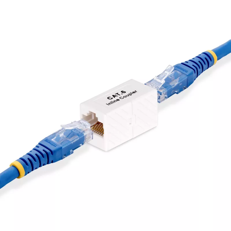 Conector RJ45 StarTech.com pack de 5, conector Cat6 en línea, conector hembra a hembra (H/H) T568, extensión de cable Ethernet no apantallado