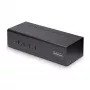 Switch KVM DisplayPort de doble monitor de 4 puertos StarTech.com, 4K 60Hz, 2 puertos hub USB 5Gbps, 2 puertos USB 2.0 HID, conmutación por tecla de acceso rápido y botón, conforme a TAA – audio de 3,5 mm, HDCP