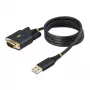 Cable adaptador USB a serie StarTech.com de 3ft (1m), conservación de COM, tornillos/tuercas reemplazables, USB-A a DB9 RS232, IC FTDI, protección ESD, Windows/macOS/Linux