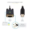Cable adaptador USB a serie StarTech.com de 3ft (1m), conservación de COM, tornillos/tuercas reemplazables, USB-A a DB9 RS232, IC FTDI, protección ESD, Windows/macOS/Linux