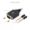 Cable adaptador USB a serie StarTech.com de 3ft (1m), conservación de COM, tornillos/tuercas reemplazables, USB-A a DB9 RS232, IC FTDI, protección ESD, Windows/macOS/Linux