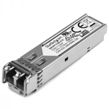 StarTech.com Módulo transceptor SFP compatible con Cisco Meraki MA-SFP-1GB-LX10 – 1000BASE-LX – Transceptor óptico 1GbE fibra monomodo SMF – SFP Gigabit Ethernet 1GE – LC 10 km – 1310 nm – DDM Cisco Meraki MS225, MX400, MS250